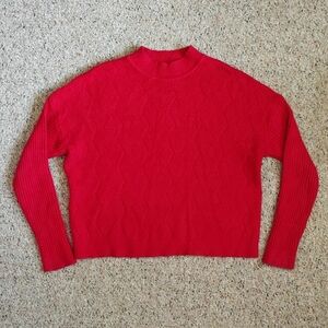 Cyrus Red Mock Neck Sweater size Medium